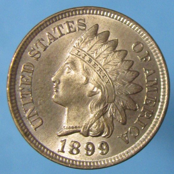 1899-Indian-Head---Blob-Of-Metal-At-Tip-Of-Feather